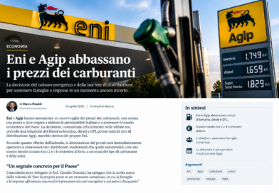 Eni e Agip abbassano il prezzo dei carburanti