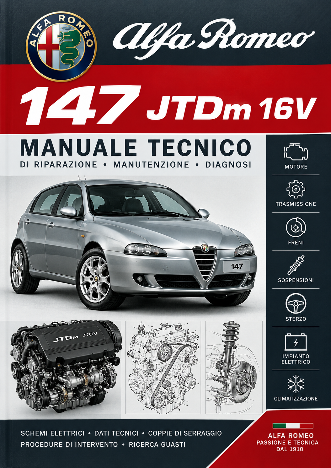Manuale Tecnico Alfa Romeo 147 JTDm 16V